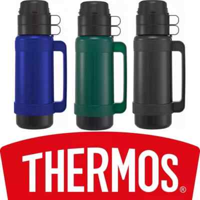 Thermoskanne Glas Isolierkanne Heiß Kalt Getränk Isolierflasche Reise Tasse 1,8L