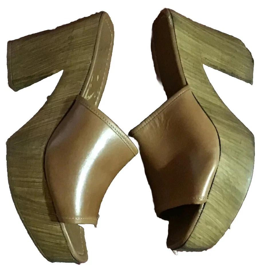 Sandalia Plataforma Madera Shellys London, Mujer Boho Talla 10 Carmel Italia Vint Foto 4 de 4