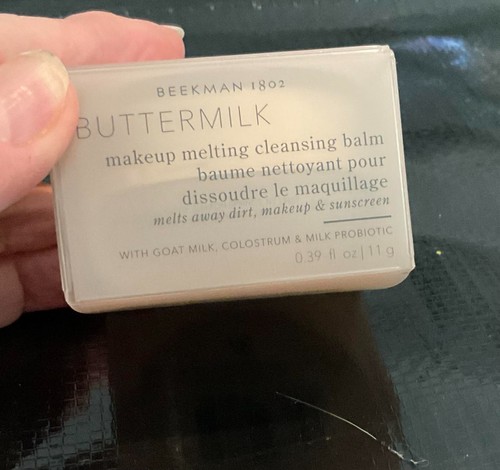 Beekman Buttermilk 1802 makeup melting cleansing balm .39 fl oz - Picture 2 of 5