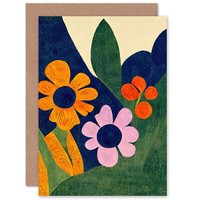 Blumen Im Matisse-Stil FüR Sie, Abstrakt, Floral Geburtstagskarte