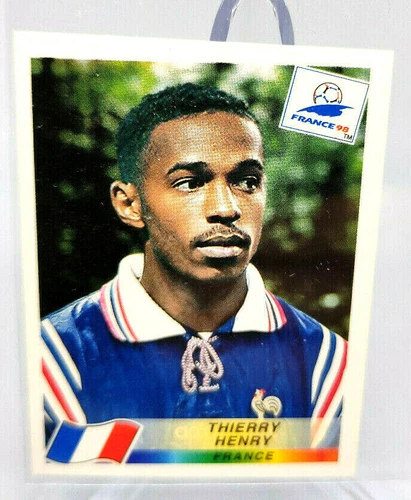 THIERRY HENRY World Cup 1998 France Rookie RC panini sticker #172 RARE