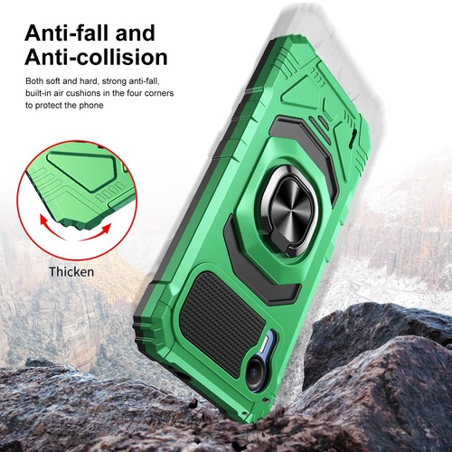 For Cricket Debut S2/AT&T Calypso 4 Case Ring Stand Cover +Screen+2 Data Cable - 第 6/52 張圖片