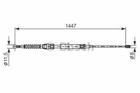 Bosch Handbremsseil Links Rechts FüR VW Derby,Eos,Golf V Vi,Jetta Iii,Scirocco