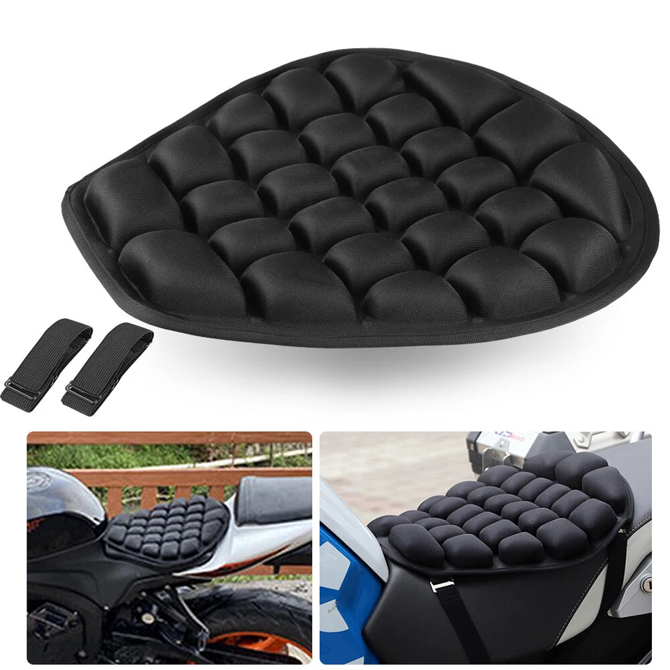 Cojín de asiento de gel universal para motocicleta Almohada cómoda Funda Alivio de presión Foto 3 de 4
