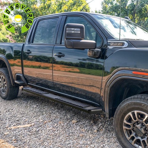 6" Running Boards for 2019-2025 Silverado/Sierra 1500 Crew Cab Nerf Bar Rails - Picture 7 of 8
