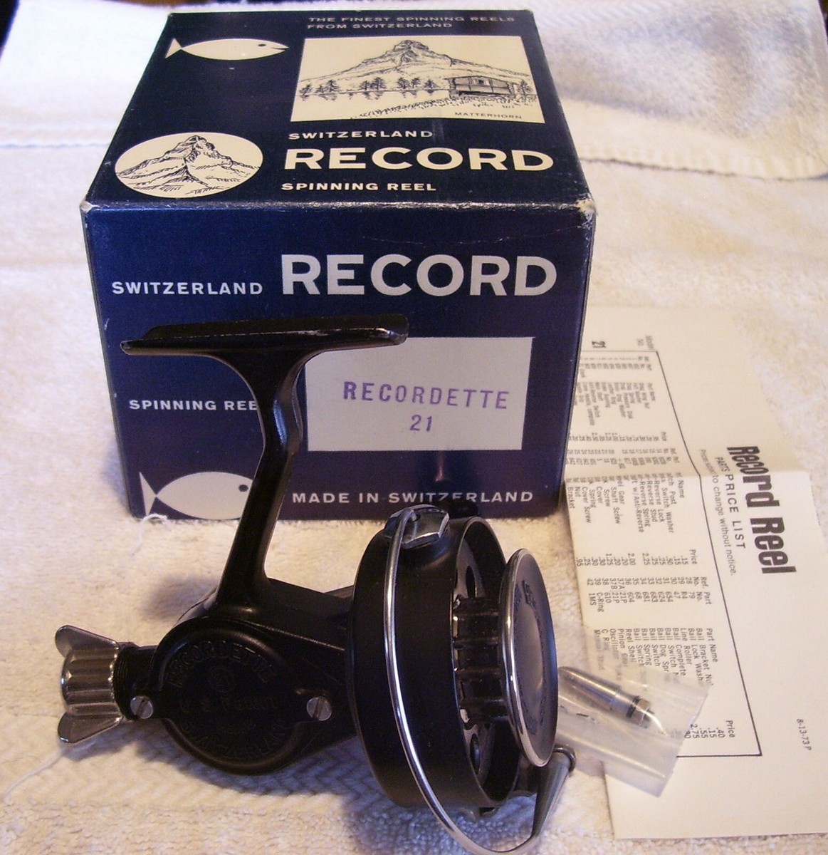BEAUTIFUL VINTAGE RECORD RECORDETTE 21 REEL 4/30/22 BOX PAPERS