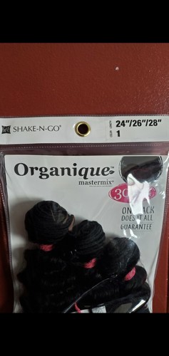 Shake-N-Go Origanique Mastermix Deep Wave 28"L  6pcs weave Cap - Picture 5 of 9