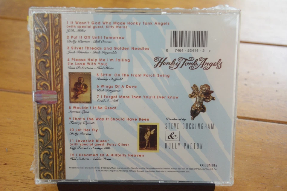 LORETTA DOLLY TAMMY "HONKY TONK ANGELS" AUDIO CD [NEW] CASE CRACK [164] Foto 2 de 4