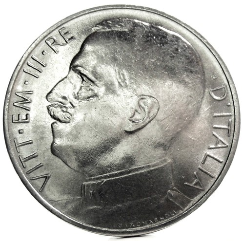 Vittorio Emanuele III (da 50 Cent.1920 LISCIO) Leoni - Picture 7 of 12