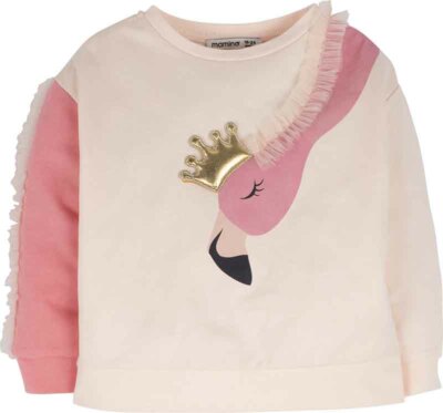 Baumwolle Langarm wunderschön Flamingo Motiv Mädchen Sweatshirt Pullover in Rosa 2-8 Jahre