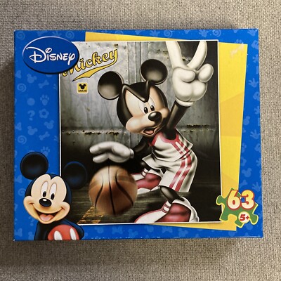 Disney Sports Mickey Mouse Baskball Puzzle 63 Pieces Factory