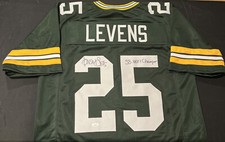 Dorsey Levens Green Bay Packers SB XXXI 1996 Signed Auto Green Jersey JSA COA