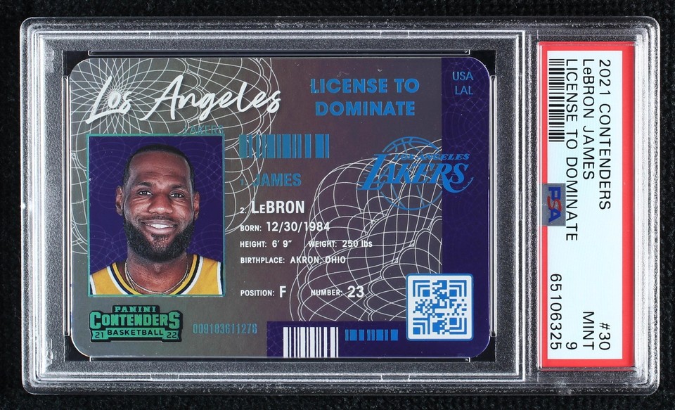 2021-22 Panini Contenders - LeBron James #30 - 1 of 2