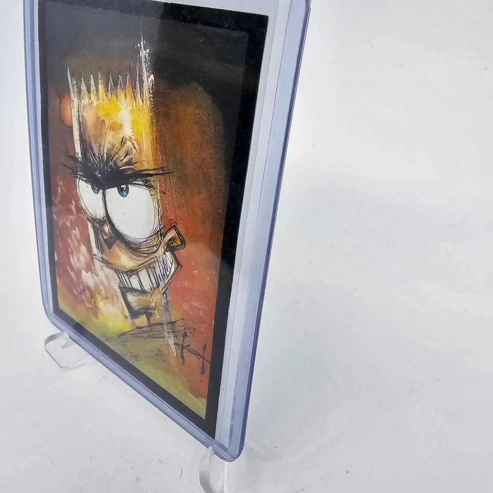 1994 Skybox The Simpsons Arty Art Card Artist Sam Kieth Bart #A2 Very Rare - Image 3 of 4
