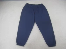 Just My Size Sweatpants Womens 1X Blue Fleece Tapered Cuffed Leg Joggers JMS