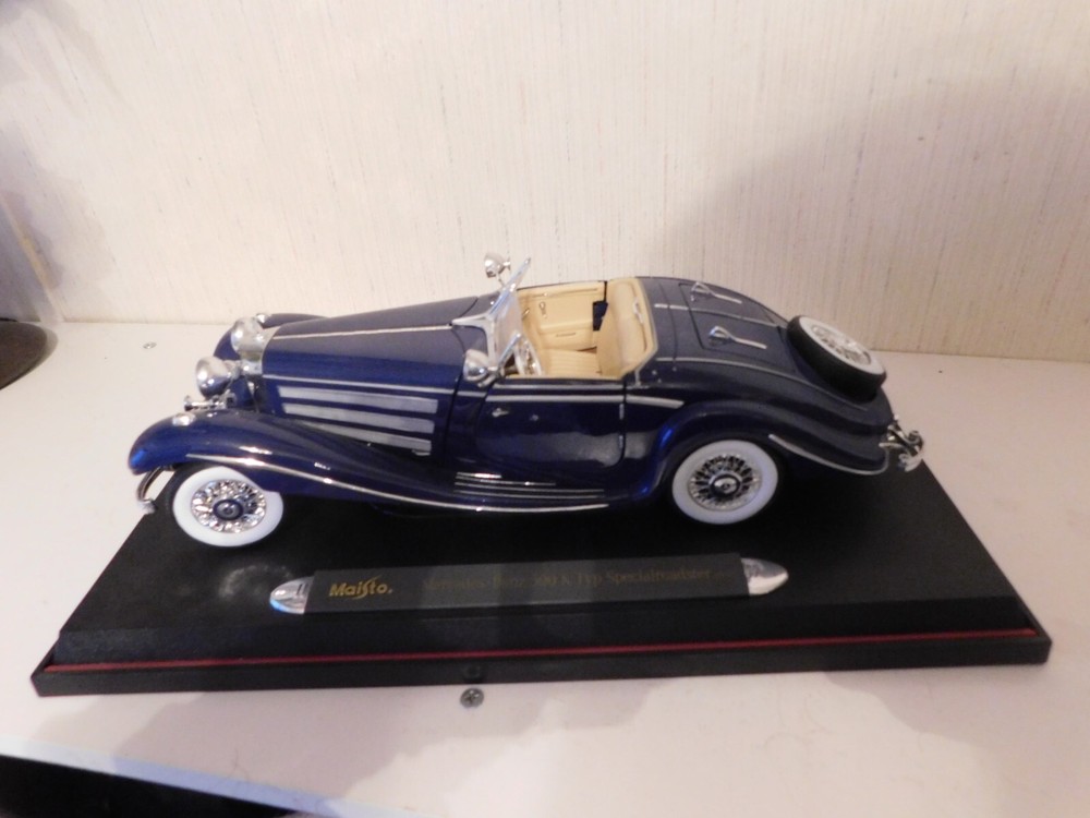 1936 MERCEDES-BENZ 500 K Typ Specialroadster, Die Cast Metal Model Toy Car, 1/18
