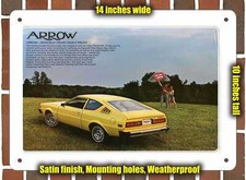 Metal Sign - 1978 Plymouth Arrow Sign Variant 6 Metal Sign - 1978 Plymouth Arrow Sign Variant 6