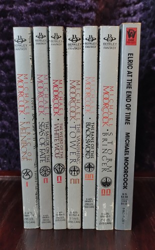 Elric of Melnibone Saga Books 1-7 ~ Michael Moorcock ~ Daw/Berkley paperbacks