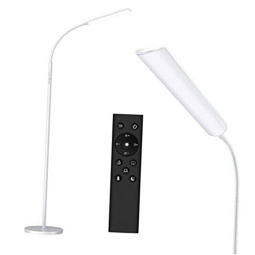 LED Floor Lamp, Bright 15Floor Lamps for Living Room with 1H Timer-hite W