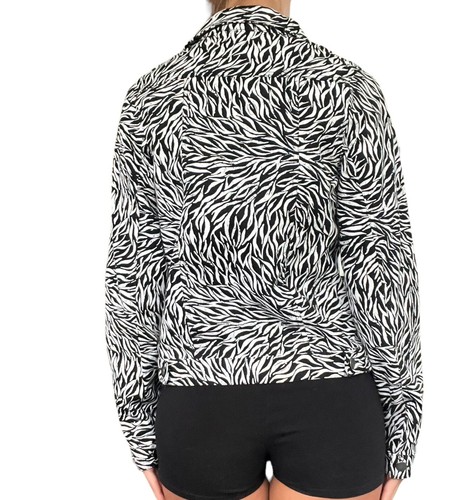 Disney D-Signed Girl’s XL Black White, Zebra Print Button Cotton Jacket #L865JC1 - Picture 19 of 19