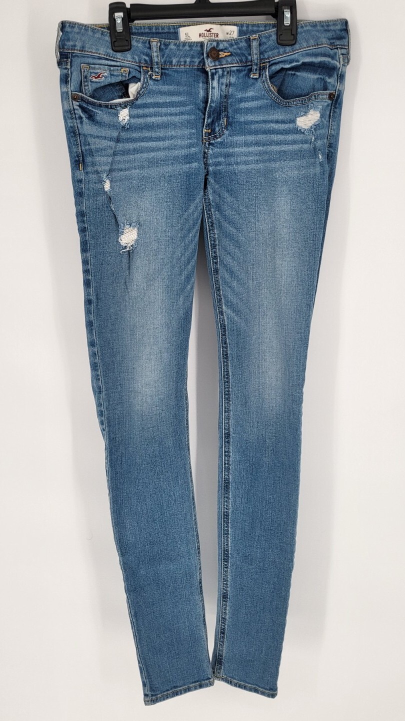 Hollister Skinny Jeans Mid-wash Size 5L  Long (Measures 28 X 31)-image