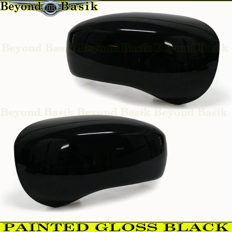 Para Dodge Charger 2006 2007 2008 2009 2010 negro brillante cubiertas de espejo superposiciones Foto 3 de 4