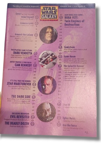 Star Wars Galaxy Magazine #8 May VNTG 1998 Topps - Picture 5 of 5