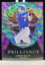 2022 Panini Prizm Draft Picks Henry Bolte Brilliance Purple Wave #BR-HB A1027