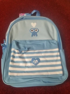 "Tinc Rucksack Schultasche neu mit Etikett hellblau 14""×10,50"