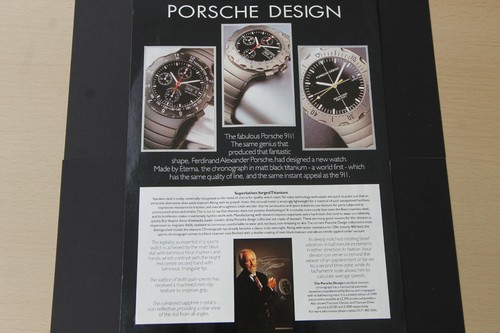 Original magazine watch advert: PORSCHE DESIGN - ETERMA frame-ready wall-art - 第 1/1 張圖片