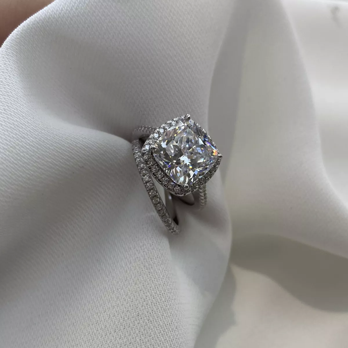 Sterling silver real diamond rings store
