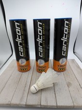 Set 3 Carlton T-800 Premium Badminton Shuttlecocks Birdie Blue 6 Pack 18 Total