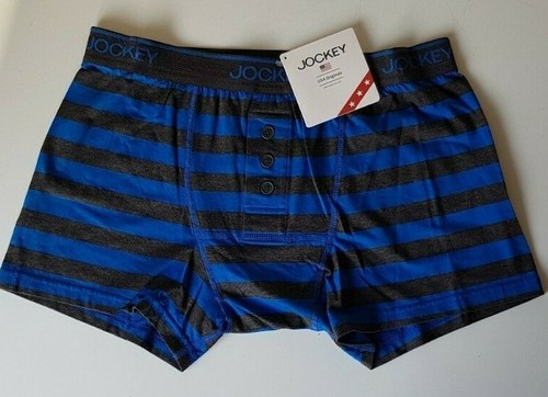 JOCKEY USA Originals Trunks Boxer Shorts Size S Red/Charcoal or Blue/Charcoal - Picture 10 of 10