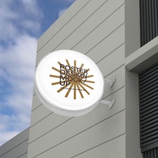 24" LED Double Sided Illuminated Projecting Light Box Shop Sign Waterproof Signs