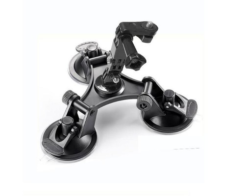360° Rotation Auto Dreifach Saugnapf Halterung für GoPro Hero 10 9 8 7 6 5 DJI OSMO - Bild 5 von 11