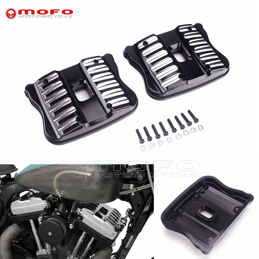 2pcs CNC Top Rocker Box Covers For Harley Sportster XL1200 XL883