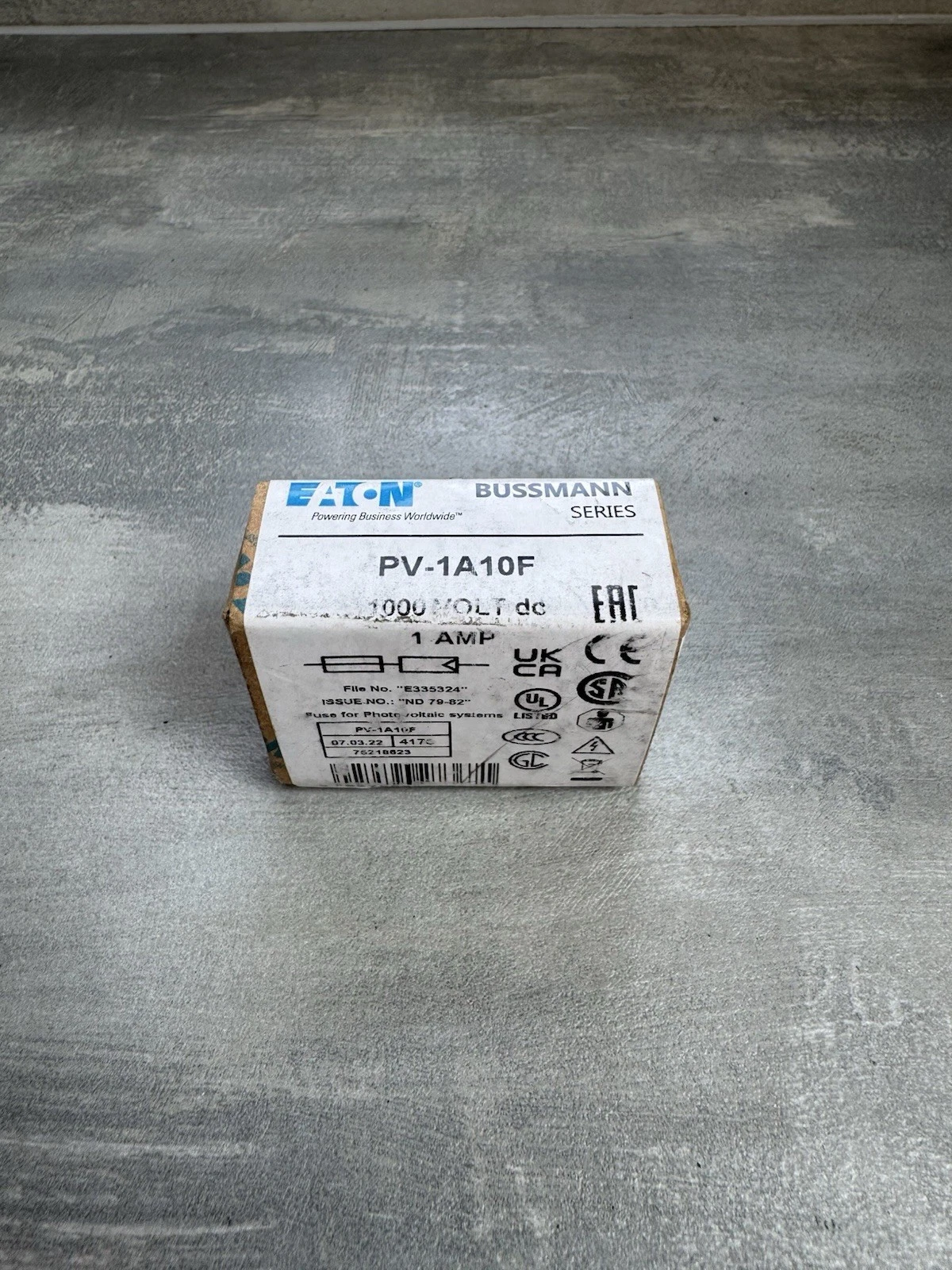 10x Eaton Bussman PV-1A10F 1AMP 1000V Fuses Brand New In Box 2