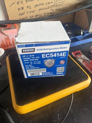 RESCUE EC5414E ecm Motor 4-25 W  115-230V 1550/1650 RPM ec5411e ec5412e NEW NEW
