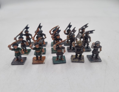 Minifiguren Mythical Earth ME3 Zwerge 25mm Metall LOTR Fantasy x15 Vintage