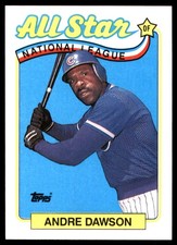 Andre Dawson 1989 Topps #391 Chicago Cubs MLB READ FREE SHIPPING AutographDen
