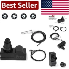 Fire Pit Push Button Ignition Kit with 2 Outlets & Safety Ground Wire