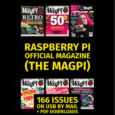 Raspberry Pi Official Magazine (MagPi) 166 Issues on USB + Immediate Bonus
