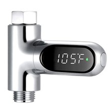 Shower Thermometer, Shower Head Holder Instant-Read Thermometers LED Digital ...