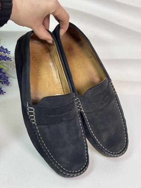 Men Colonys Slip-ons Navy Suede 42