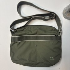 BORSA FOTOCAMERA LACOSTE vintage media casual verde oliva tracolla
