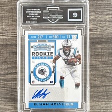 Panini Contenders 2019 Elijah Holyfield Rookie Auto Card #164 Panthers