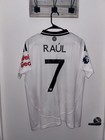 adidas Fulham RAÚL #7 Soccer Jersey White/Black/Red Women’s XL Premier League — photo 5