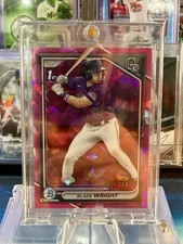 2024 Bowman Chrome Draft Sapphire Edition Blake Wright Padparadscha 1/1 Rockies