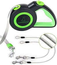 Chew Proof Retractable Dog Leash 16FT Dual Lead