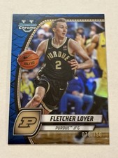 2024-25 Bowman U Chrome Fletcher Loyer #97 Blue Reptilian Refractor /150 (RC)